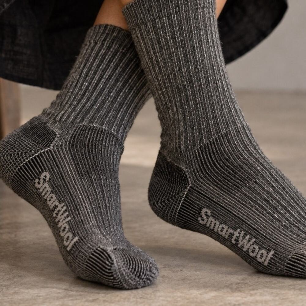Smartwool Tan Wool Socks Large